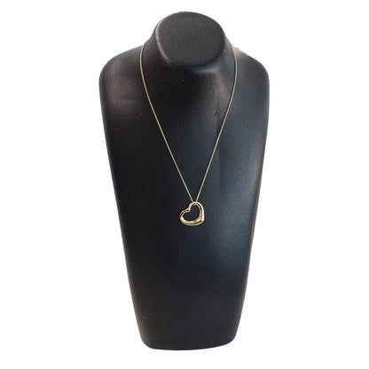 Vtiffany & Co Tiffany & Co Necklace Ladies Brand 750yg Elsa Peretti Open Heart