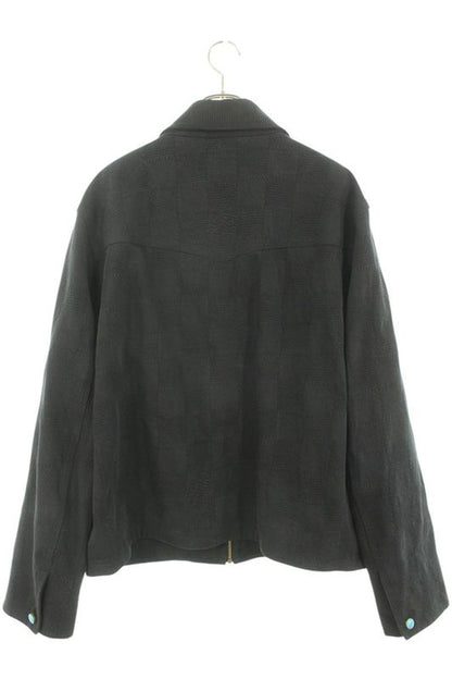 Louis Vuitton 24AW Rm242m MKD Hrb91w Leather Switched Damier Work Jacket