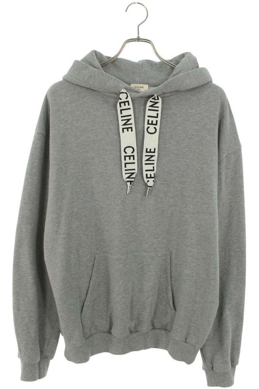 Celine 2y468670q Logo Drawcord Pullover Hoodie Men's L