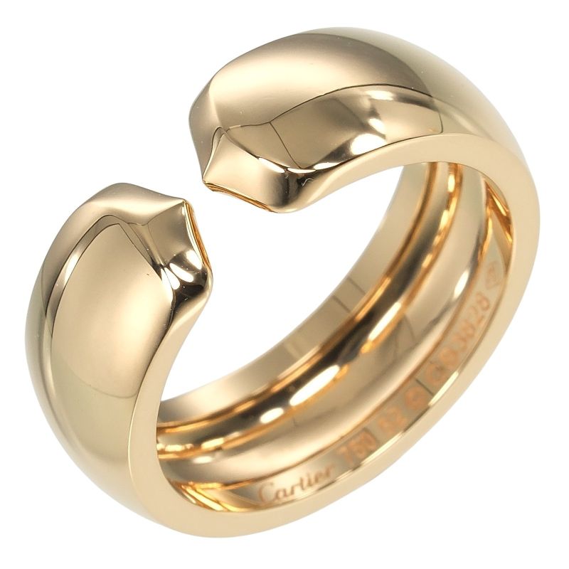 Cartier 2C Absolucé 18K Yellow Gold Size 12 Ladies' 8.7g Ring