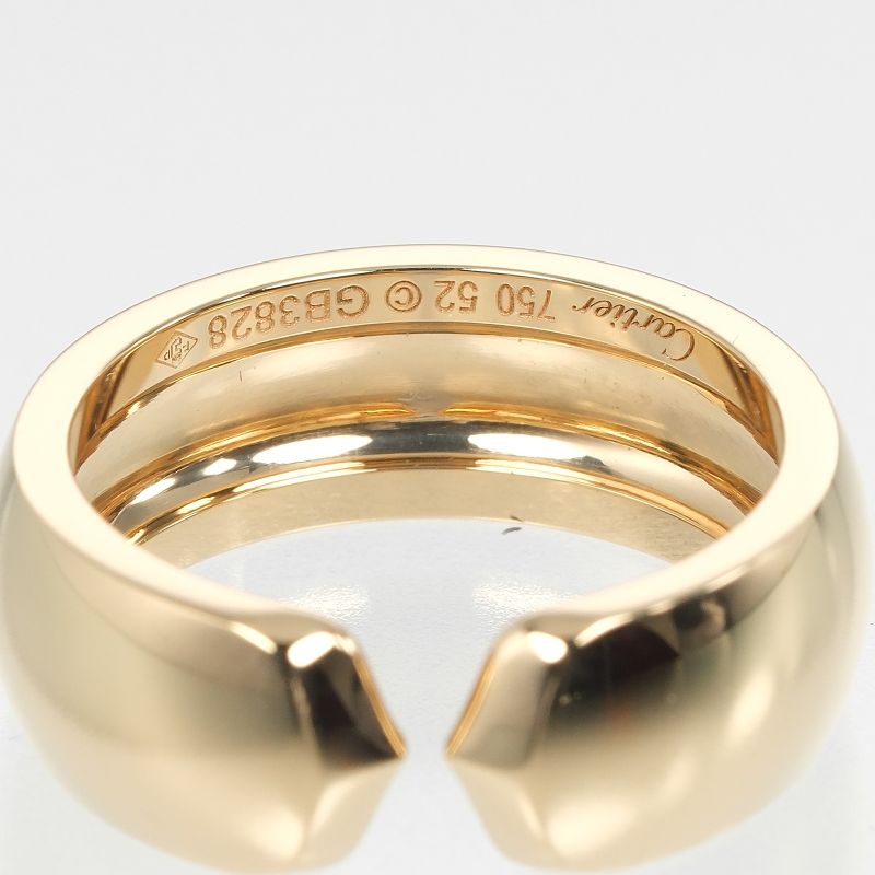 Cartier 2C Absolucé 18K Yellow Gold Size 12 Ladies' 8.7g Ring