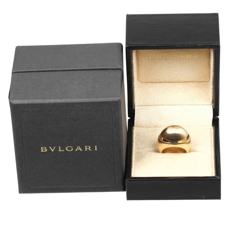 Bvlgari Bulgari Cabochon 18K Yellow Gold #10 Ladies 10.7g Ring