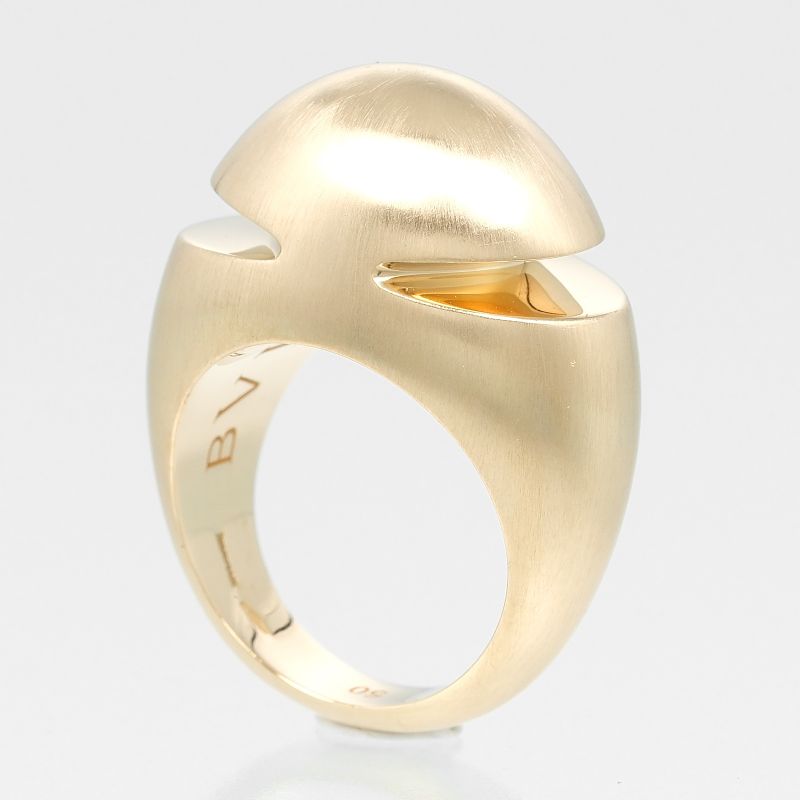 Bvlgari Bulgari Cabochon 18K Yellow Gold #10 Ladies 10.7g Ring