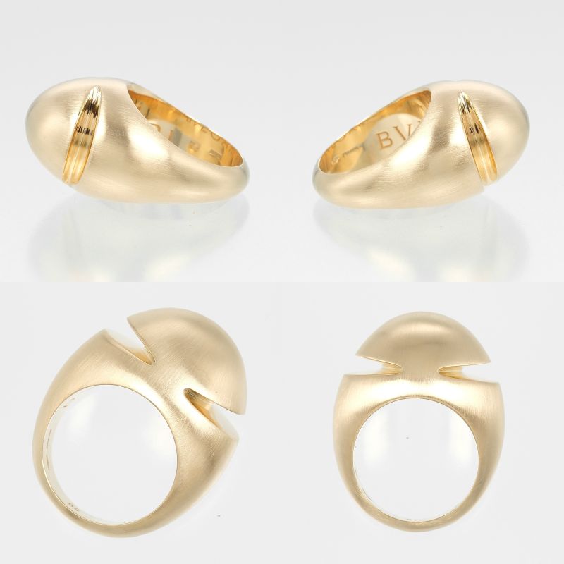 Bvlgari Bulgari Cabochon 18K Yellow Gold #10 Ladies 10.7g Ring