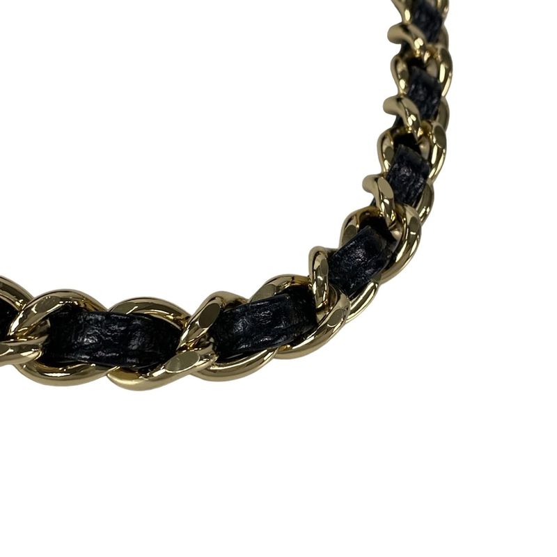 Chanel Handbag Matelasse Black Chain Handle/gold Hardware