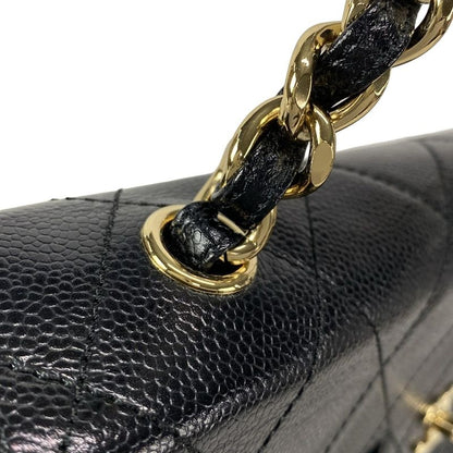 Chanel Handbag Matelasse Black Chain Handle/gold Hardware