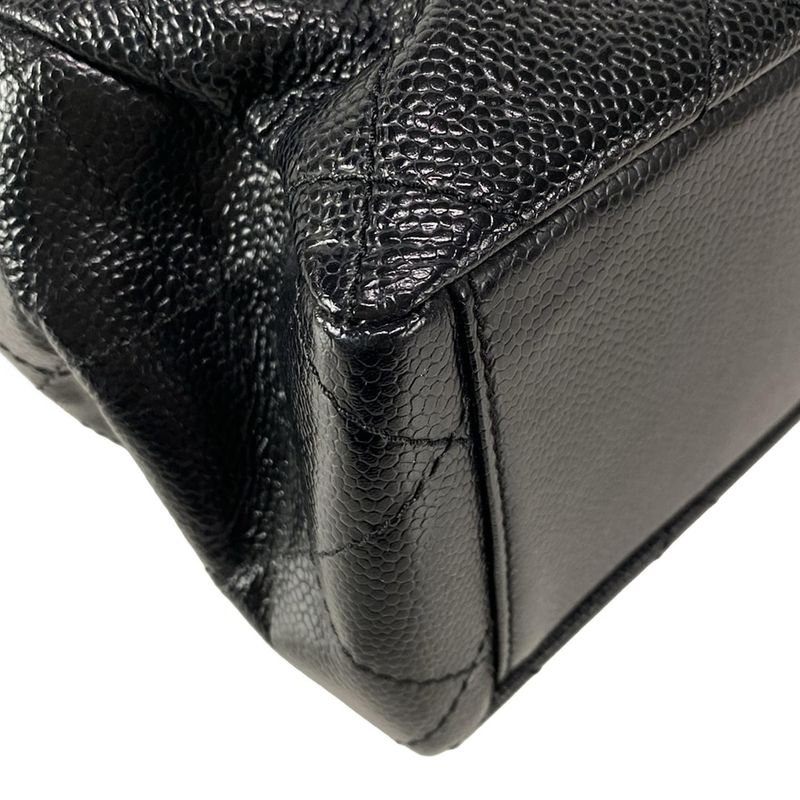 Chanel Handbag Matelasse Black Chain Handle/gold Hardware