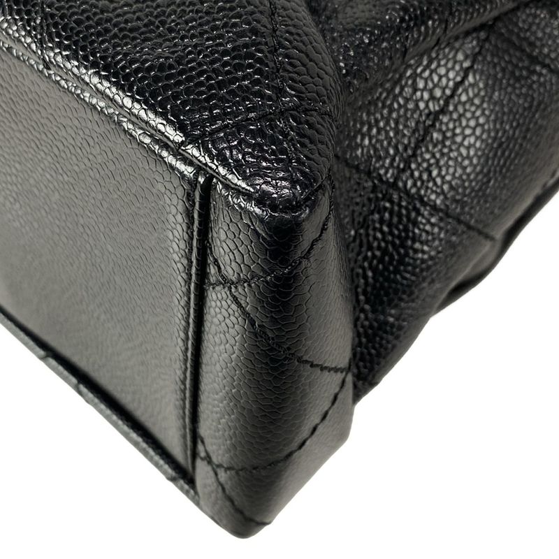 Chanel Handbag Matelasse Black Chain Handle/gold Hardware