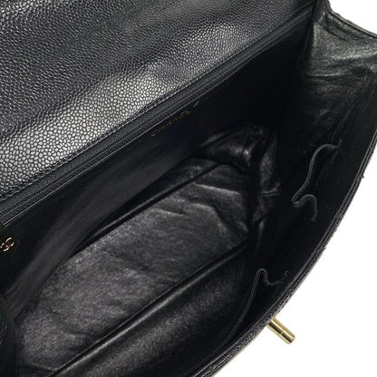 Chanel Handbag Matelasse Black Chain Handle/gold Hardware
