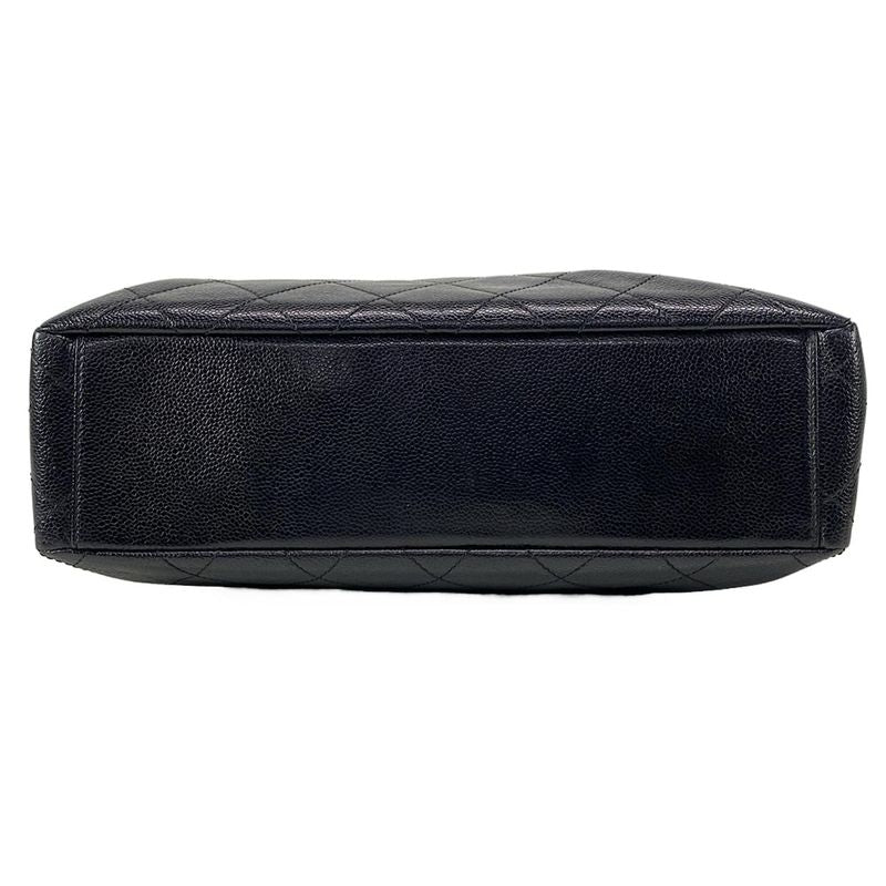 Chanel Handbag Matelasse Black Chain Handle/gold Hardware