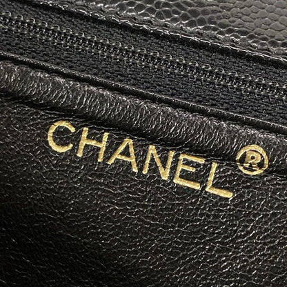 Chanel Handbag Matelasse Black Chain Handle/gold Hardware