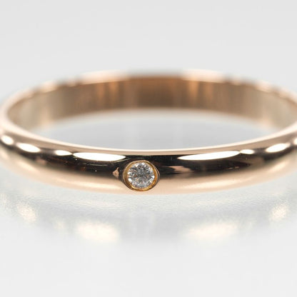 Cartier 1895 Wedding 2.6mm (0.10in) Model 18K Pink Gold And 1P Diamonds 9.5