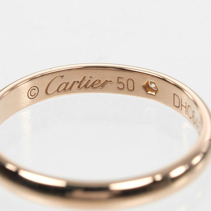 Cartier 1895 Wedding 2.6mm (0.10in) Model 18K Pink Gold And 1P Diamonds 9.5