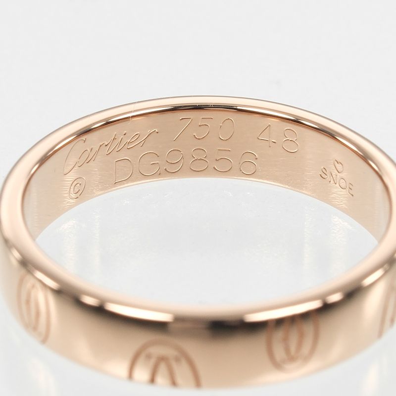 Cartier Happy Birthday 18K Pink Gold #8 Ladies 3.9g Ring