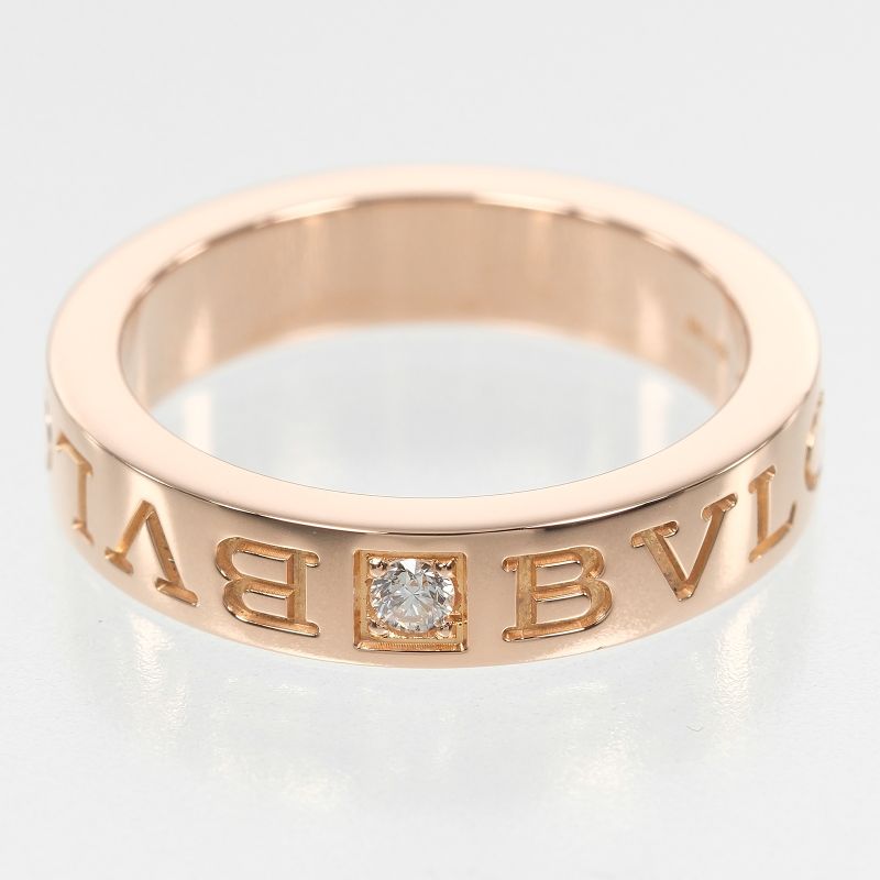 Bvlgari Bulgari Bee Zero One Essential 18K Pink Gold And Diamonds Size 10.5
