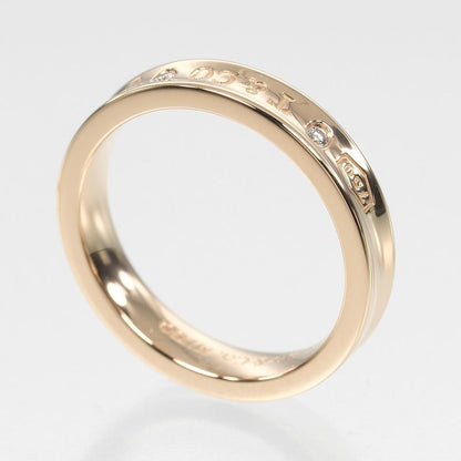 Tiffany & Co 1837 18K Pink Gold And 2P Diamonds #15 Ladies 6.2g Ring