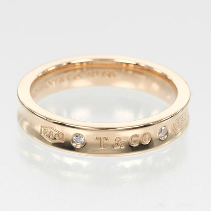 Tiffany & Co 1837 18K Pink Gold And 2P Diamonds #15 Ladies 6.2g Ring