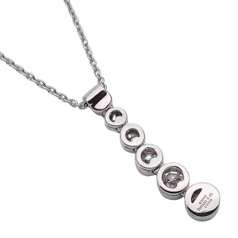 Tiffany & Co Tiffany & Co Necklace Ladies Brand Pt950 Diamond Jazz Graduated