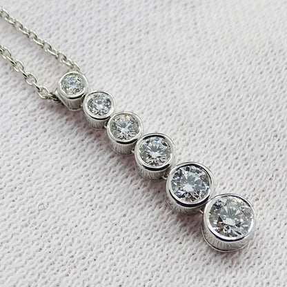 Tiffany & Co Tiffany & Co Necklace Ladies Brand Pt950 Diamond Jazz Graduated