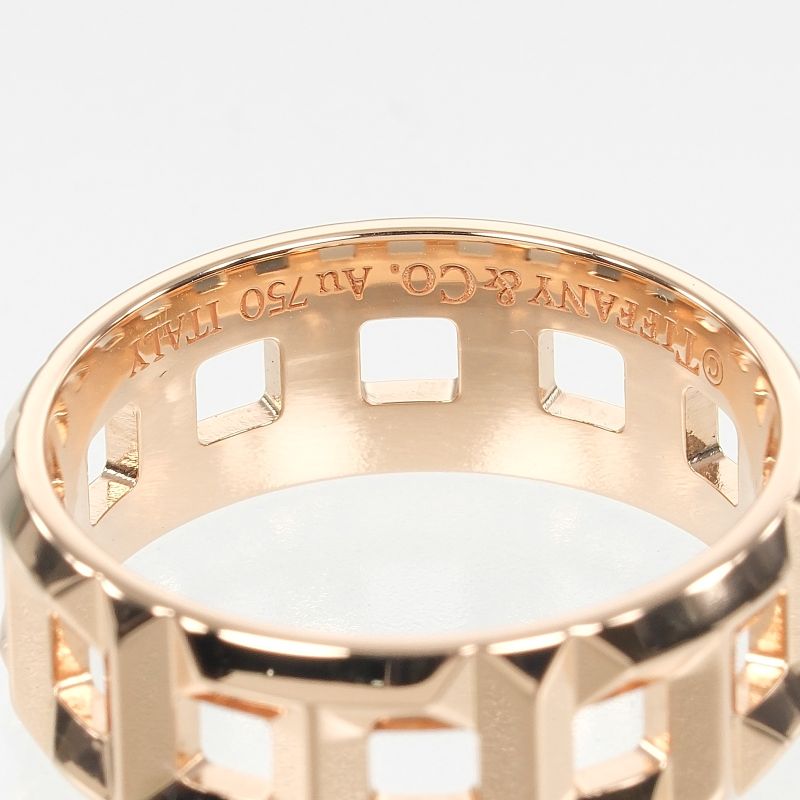 Tiffany & Co T True 8mm (0.31in) Band 18K Pink Gold Size 19 Ladies 9g Ring