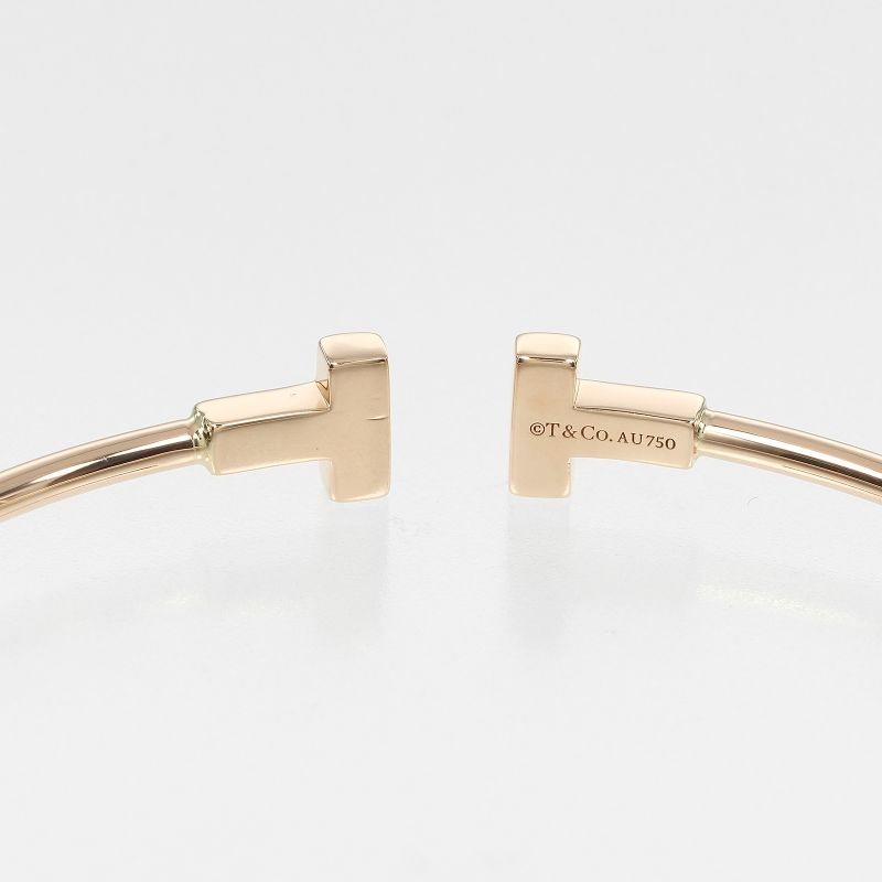 Tiffany & Co T-wire Narrow Wrist Circumference Approx 15.8cm (6.22in) 18K Pink