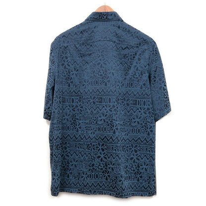 Dior Stussy Allover Short Sleeve Shirt 033c514a4925 38 Blue
