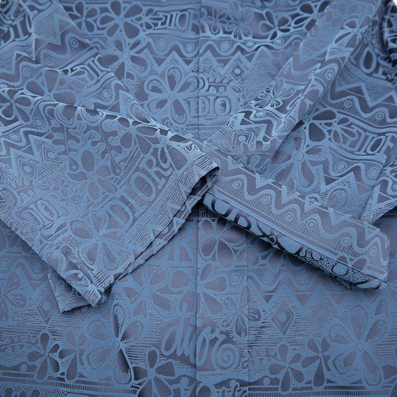 Dior Stussy Allover Short Sleeve Shirt 033c514a4925 38 Blue