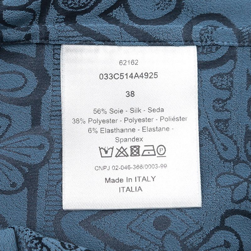 Dior Stussy Allover Short Sleeve Shirt 033c514a4925 38 Blue