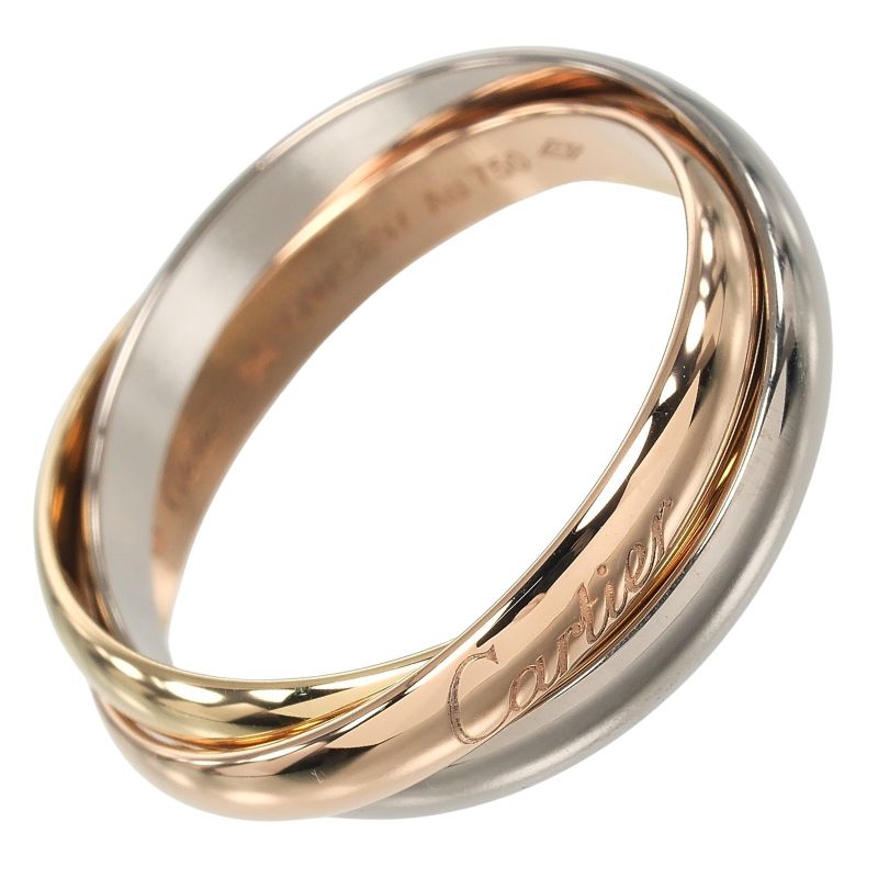 Cartier Trinity 18K Gold (yg×pg×wg) 13.5 Ladies 5.45g Ring