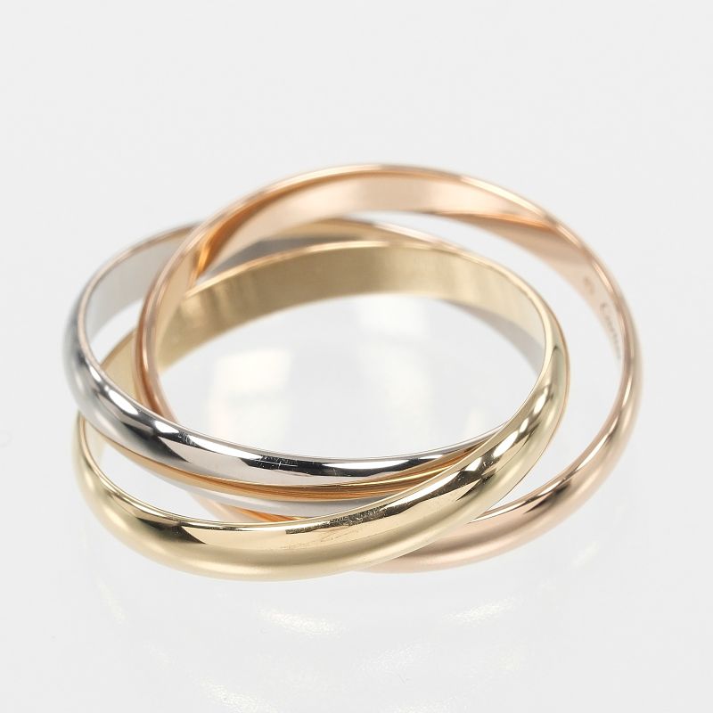Cartier Trinity 18K Gold (yg×pg×wg) 13.5 Ladies 5.45g Ring