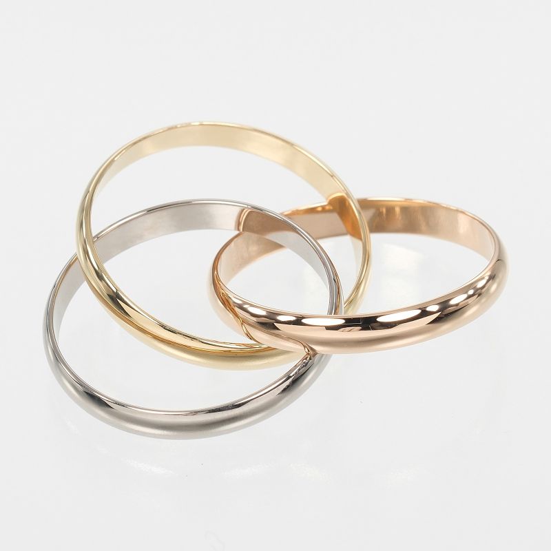 Cartier Trinity 18K Gold (yg×pg×wg) 13.5 Ladies 5.45g Ring