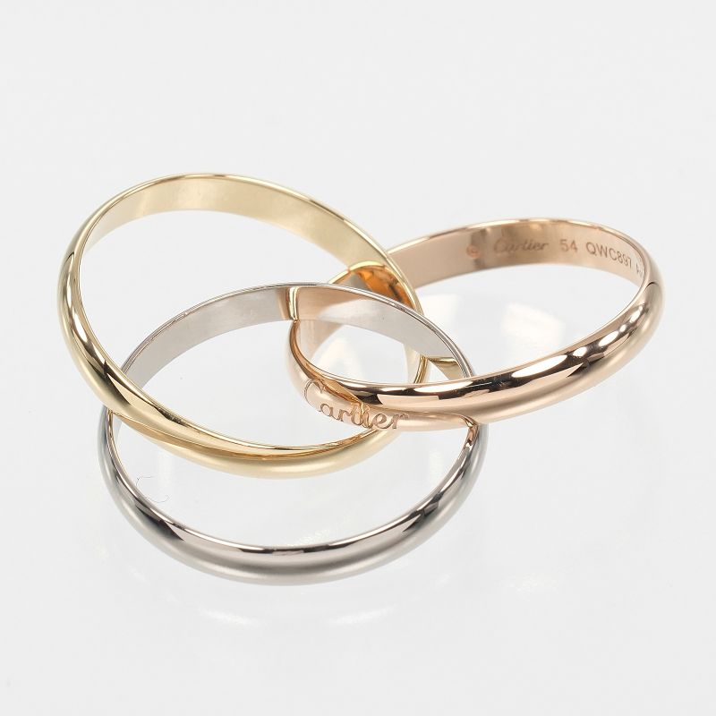 Cartier Trinity 18K Gold (yg×pg×wg) 13.5 Ladies 5.45g Ring