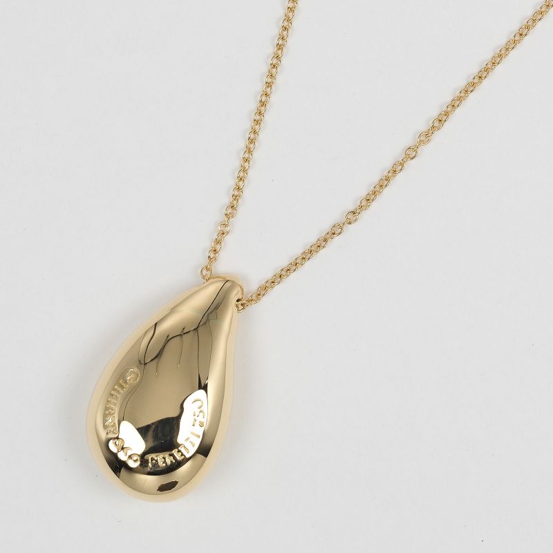 Tiffany & Co Teardrop Large 18K Yellow Gold Ladies 9.1g Necklace
