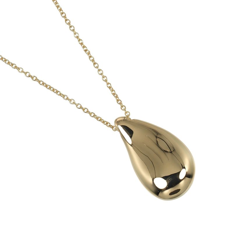 Tiffany & Co Teardrop Large 18K Yellow Gold Ladies 9.1g Necklace