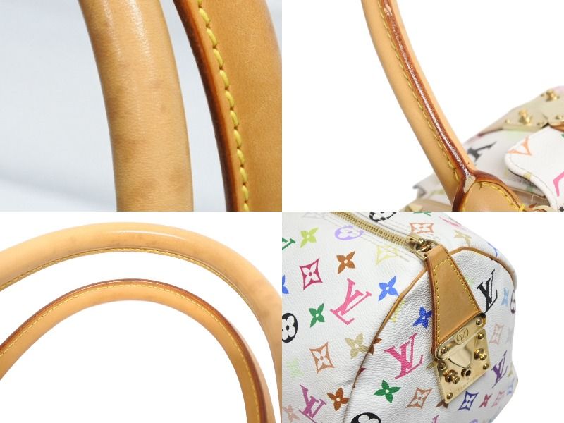 Louis Vuitton Keepall 45 Boston Bag Monogram Multicolor White Takashi Murakami — view 8
