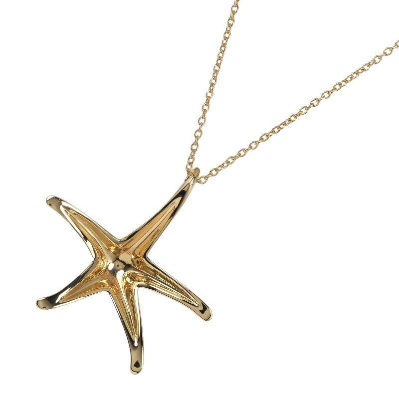 Tiffany & Co Starfish 18K Yellow Gold Ladies 4.16g Necklace