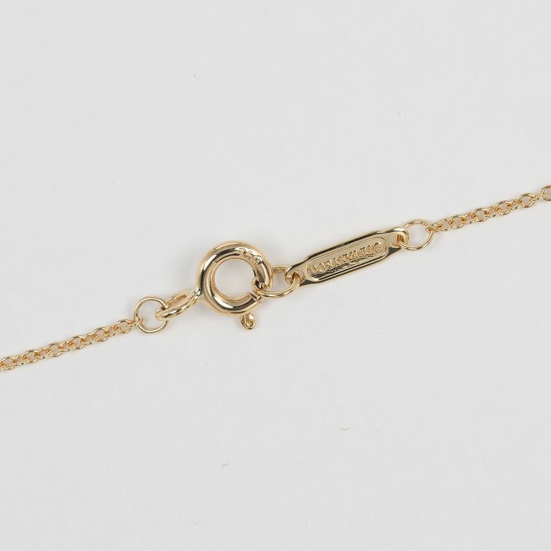 Tiffany & Co Crown Key 18K Yellow Gold And Diamonds Ladies 4.55g Necklace