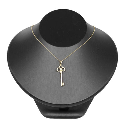 Tiffany & Co Crown Key 18K Yellow Gold And Diamonds Ladies 4.55g Necklace