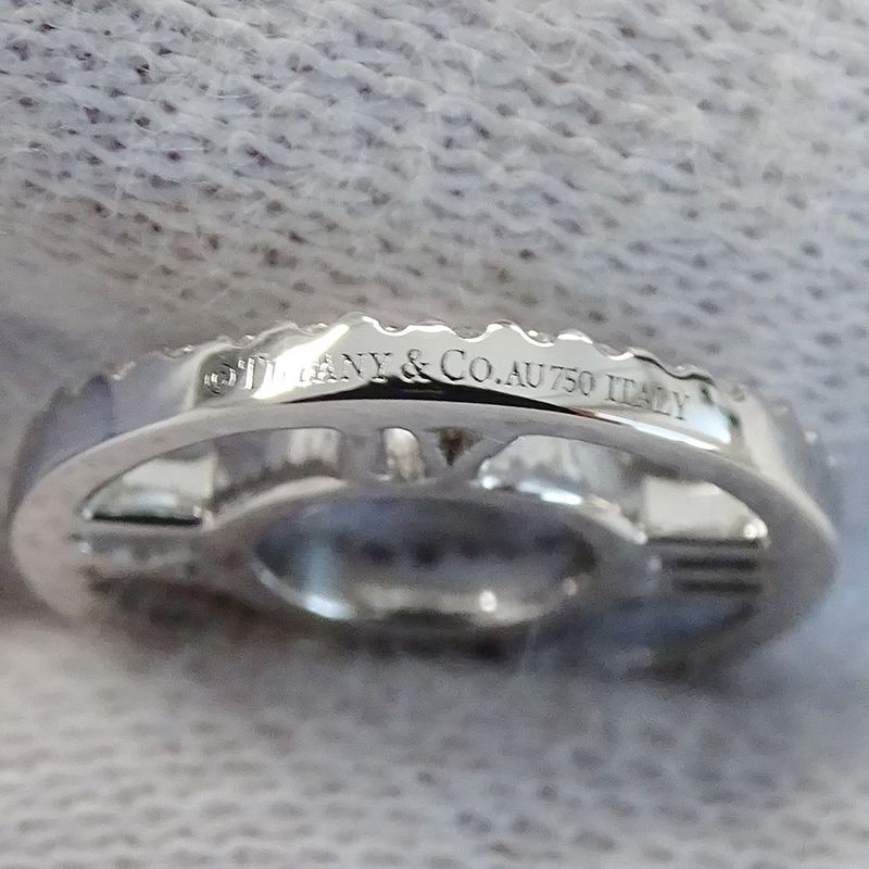 Tiffany & Co Tiffany & Co Necklace Ladies Brand 750wg Diamond Atlas Open