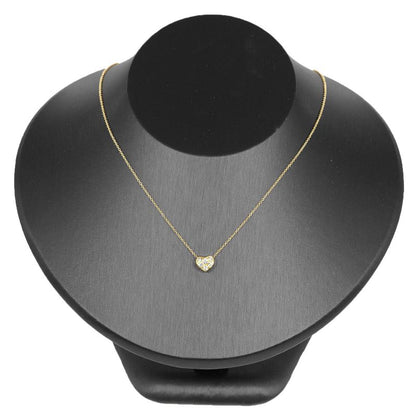 Tiffany & Co Pave Heart 18K Yellow Gold Ladies 2.6g Necklace