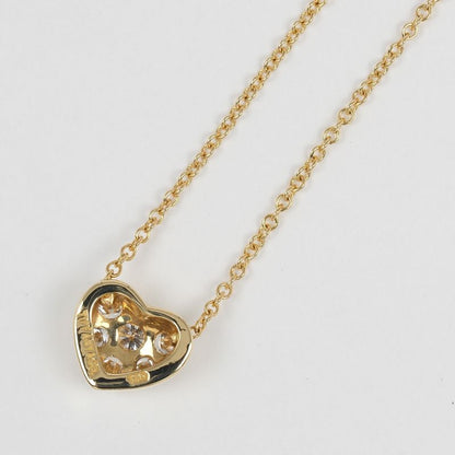 Tiffany & Co Pave Heart 18K Yellow Gold Ladies 2.6g Necklace