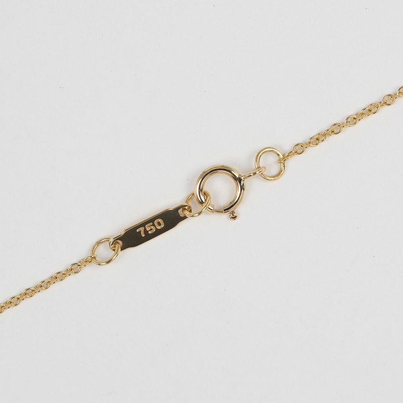 Tiffany & Co Pave Heart 18K Yellow Gold Ladies 2.6g Necklace