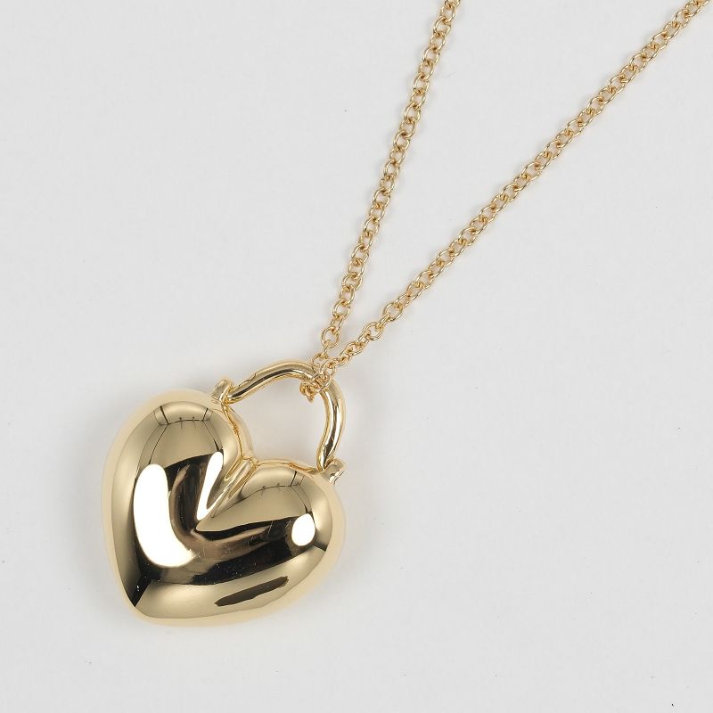 Tiffany & Co Heart 18K Yellow Gold Ladies 5.4g Necklace