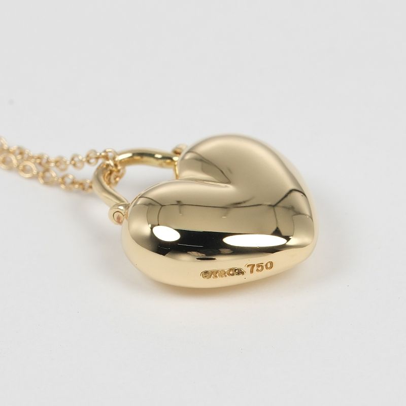 Tiffany & Co Heart 18K Yellow Gold Ladies 5.4g Necklace