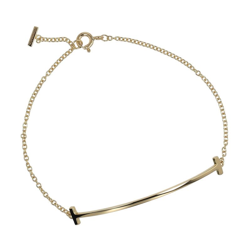 Tiffany & Co T-smile Wrist Circumference ~18.5cm (7.28in) 18K Yellow Gold
