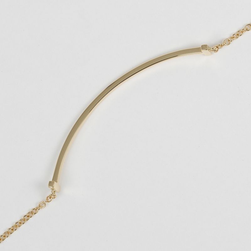 Tiffany & Co T-smile Wrist Circumference ~18.5cm (7.28in) 18K Yellow Gold