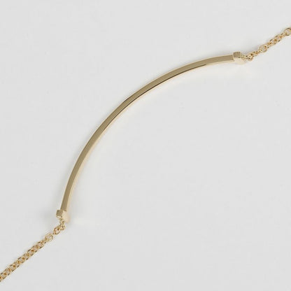 Tiffany & Co T-smile Wrist Circumference ~18.5cm (7.28in) 18K Yellow Gold