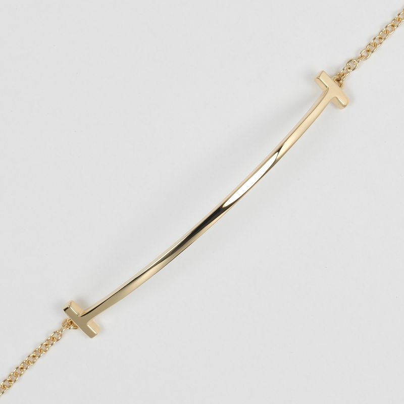 Tiffany & Co T-smile Wrist Circumference ~18.5cm (7.28in) 18K Yellow Gold