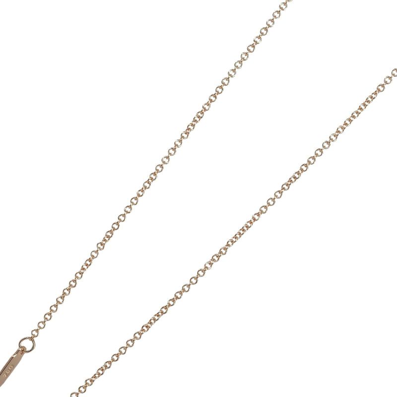 Tiffany & Co Mini Cross 18K Pink Gold And Diamonds Ladies 1.9g Necklace