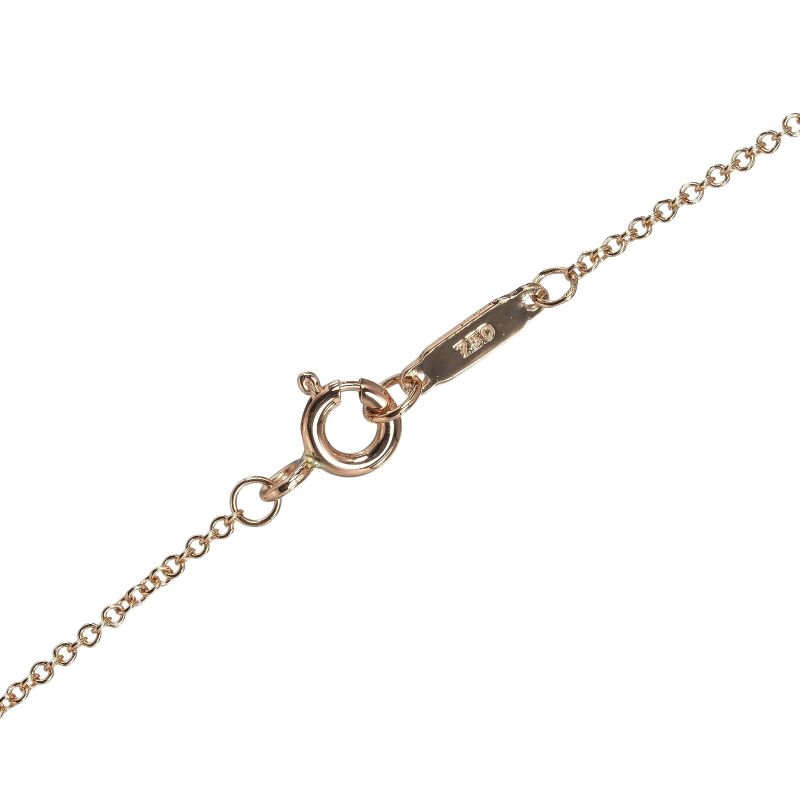 Tiffany & Co Mini Cross 18K Pink Gold And Diamonds Ladies 1.9g Necklace